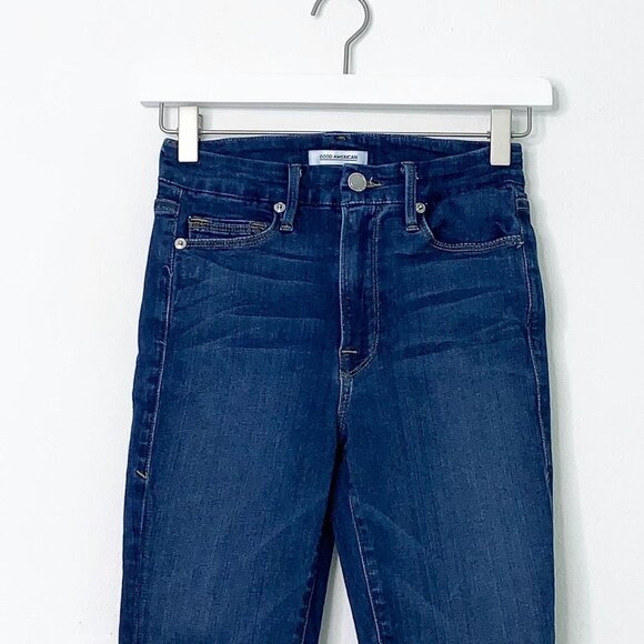 Good American Good Waist High Rise Skinny Jean size 0 / 25 - Picture 4 of 10